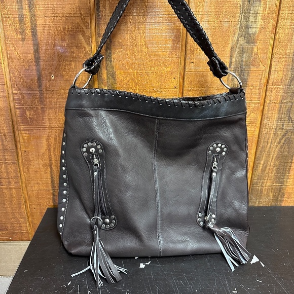 Stagecoach - X-Large Leather Hobo Bag - Cafe - Picture 6 of 10